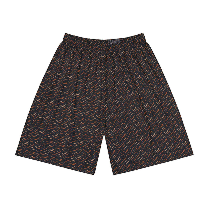 Tiger Stripe Statement Sports Shorts | KUVOQ