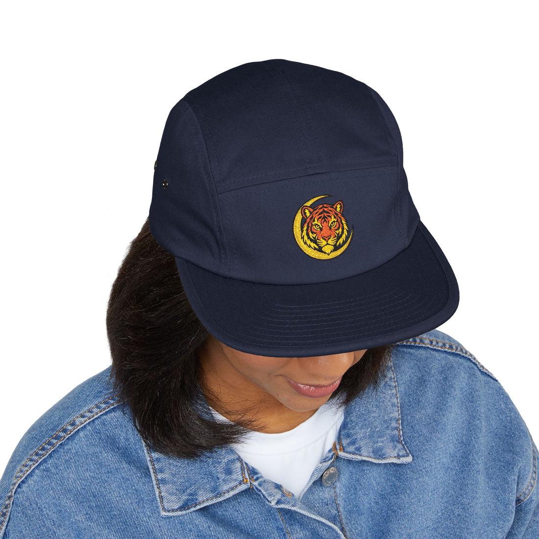 Tiger Watch Embroidered Five-Panel Cap | KUVOQ