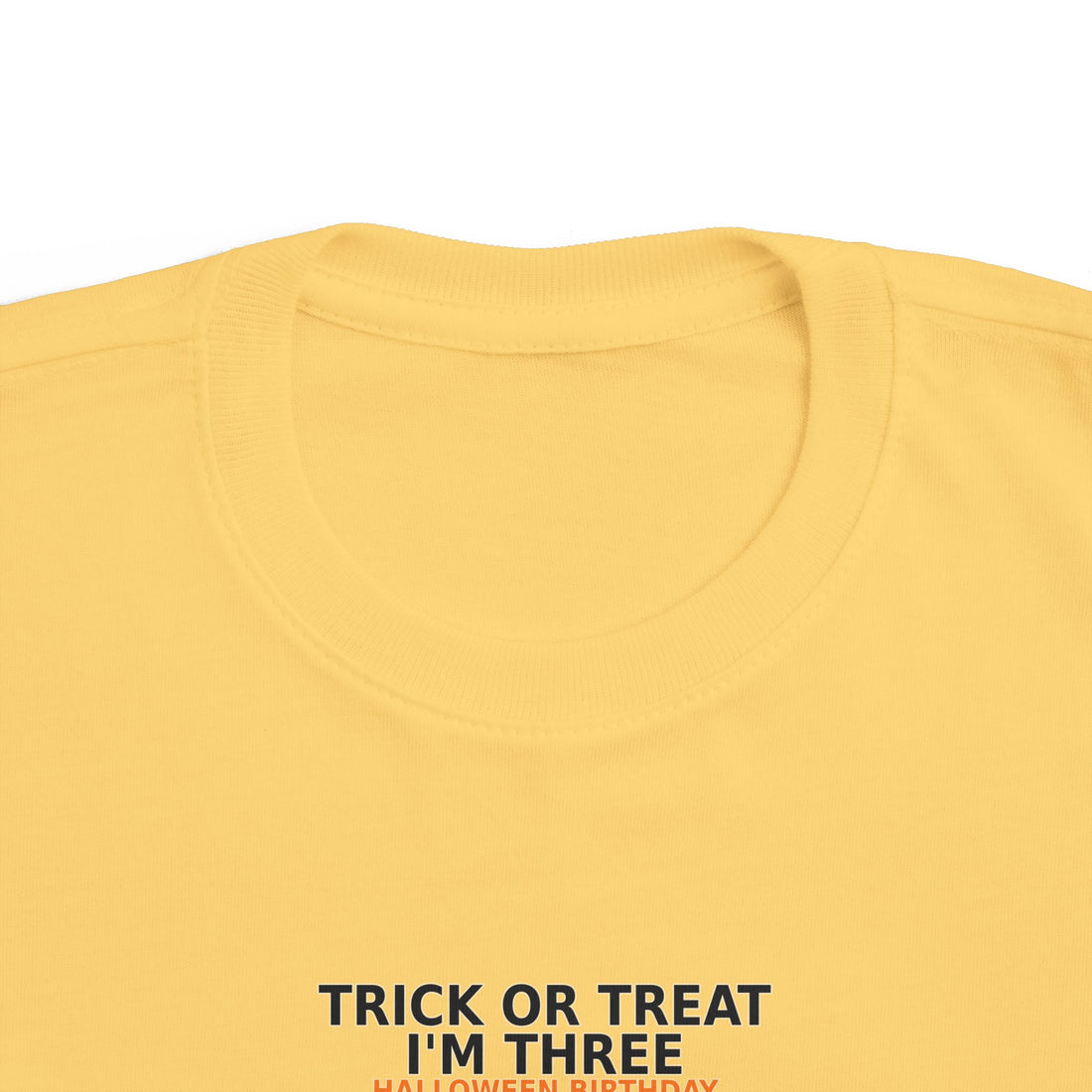 Trick or Treat, I'm THREE Halloween Birthday Shirt