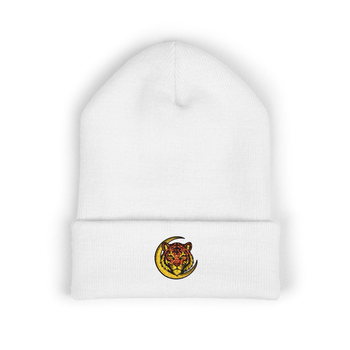 Night Watch Crescent Tiger cuffed beanie by KUVOQ
