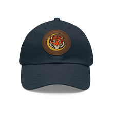 Kuvoq® Crescent Tiger Leather-Patch Dad Hat