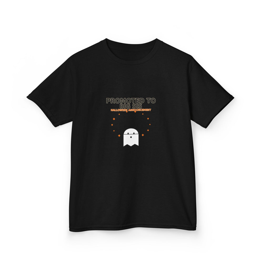 Promoted to Big Sis Halloween Announcement Shirt