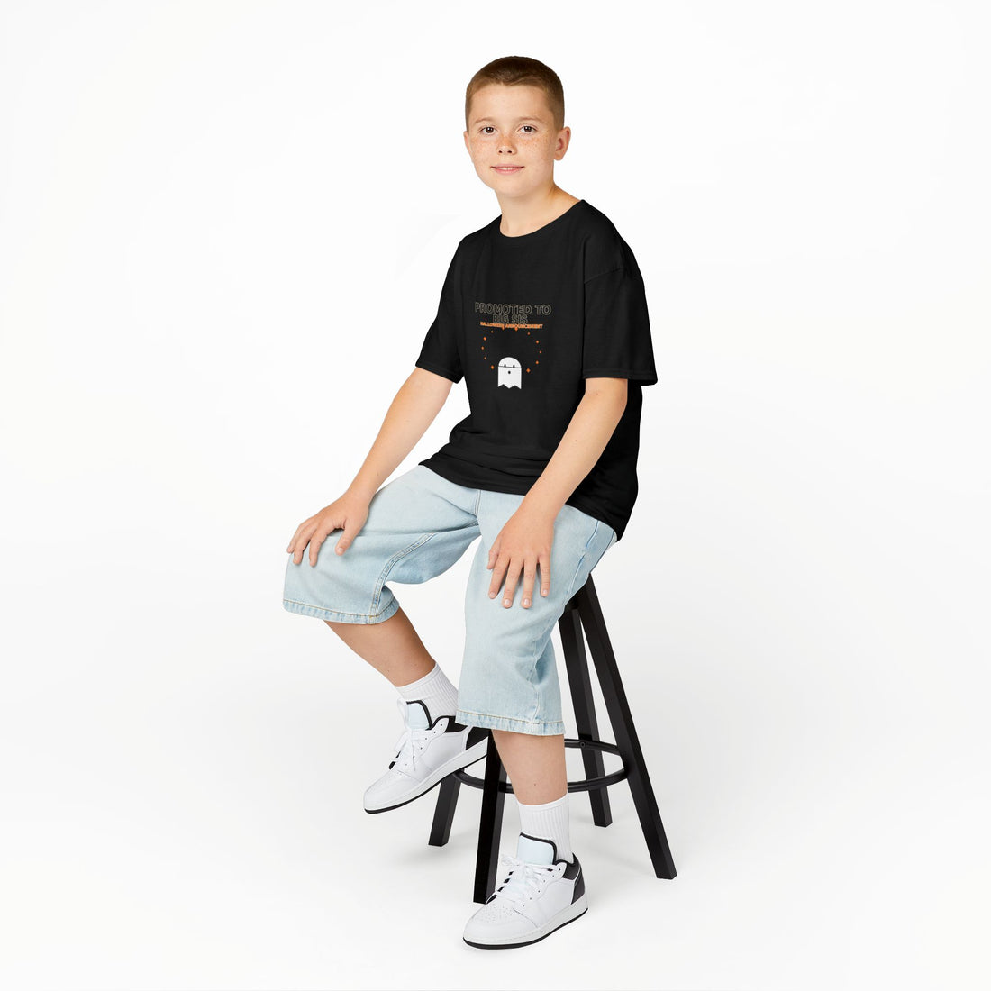 Promoted to Big Sis Halloween Announcement Shirt