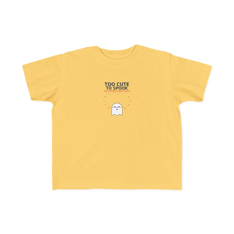Too Cute to Spook Halloween Birthday Toddler Shirt