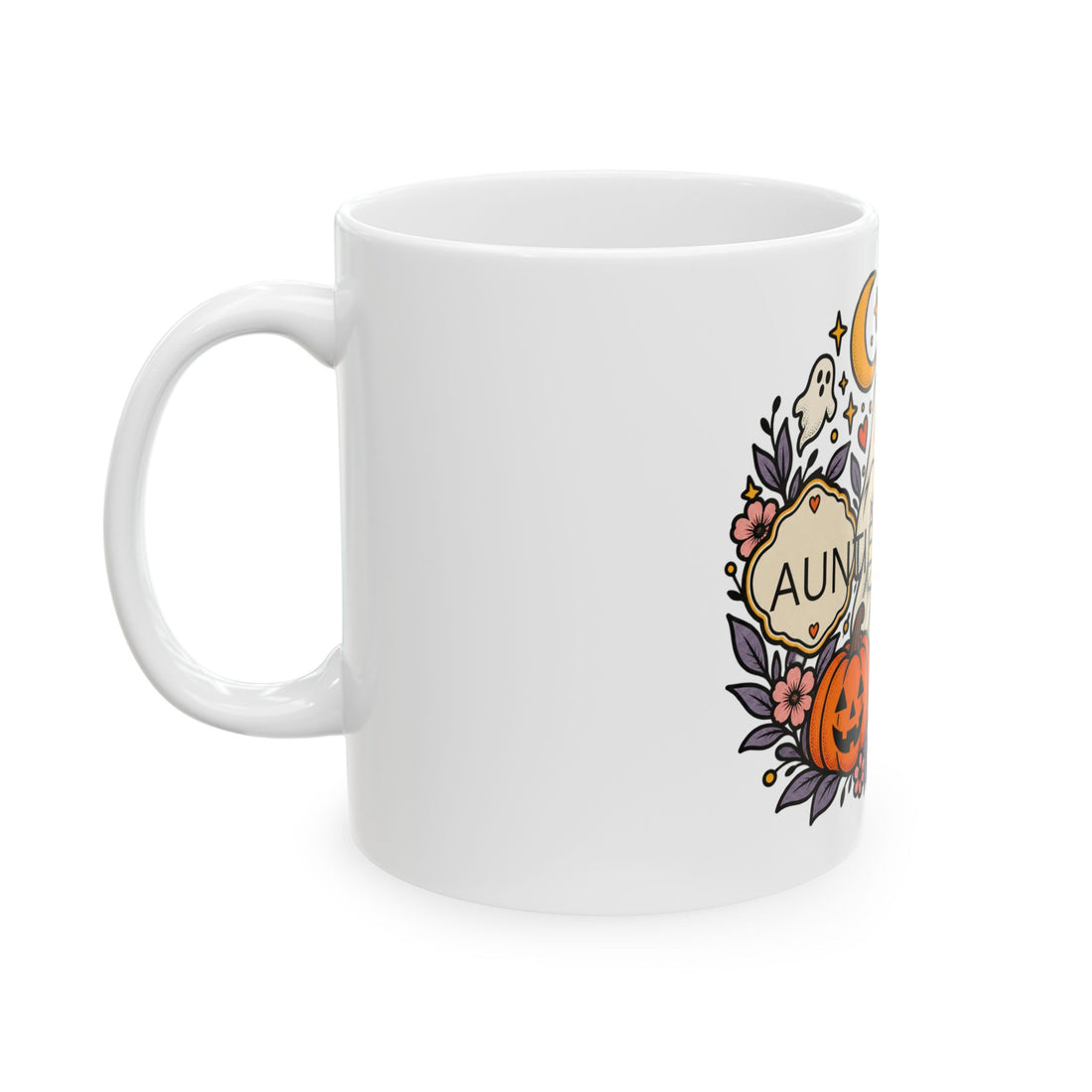 Personalized Halloween Pregnancy Reveal Mug | Relationship + Est. 2027 | KUVOQ