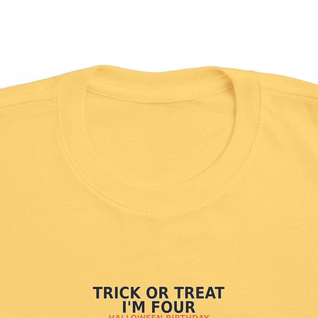 Trick or Treat, I'm FOUR Halloween Birthday Shirt