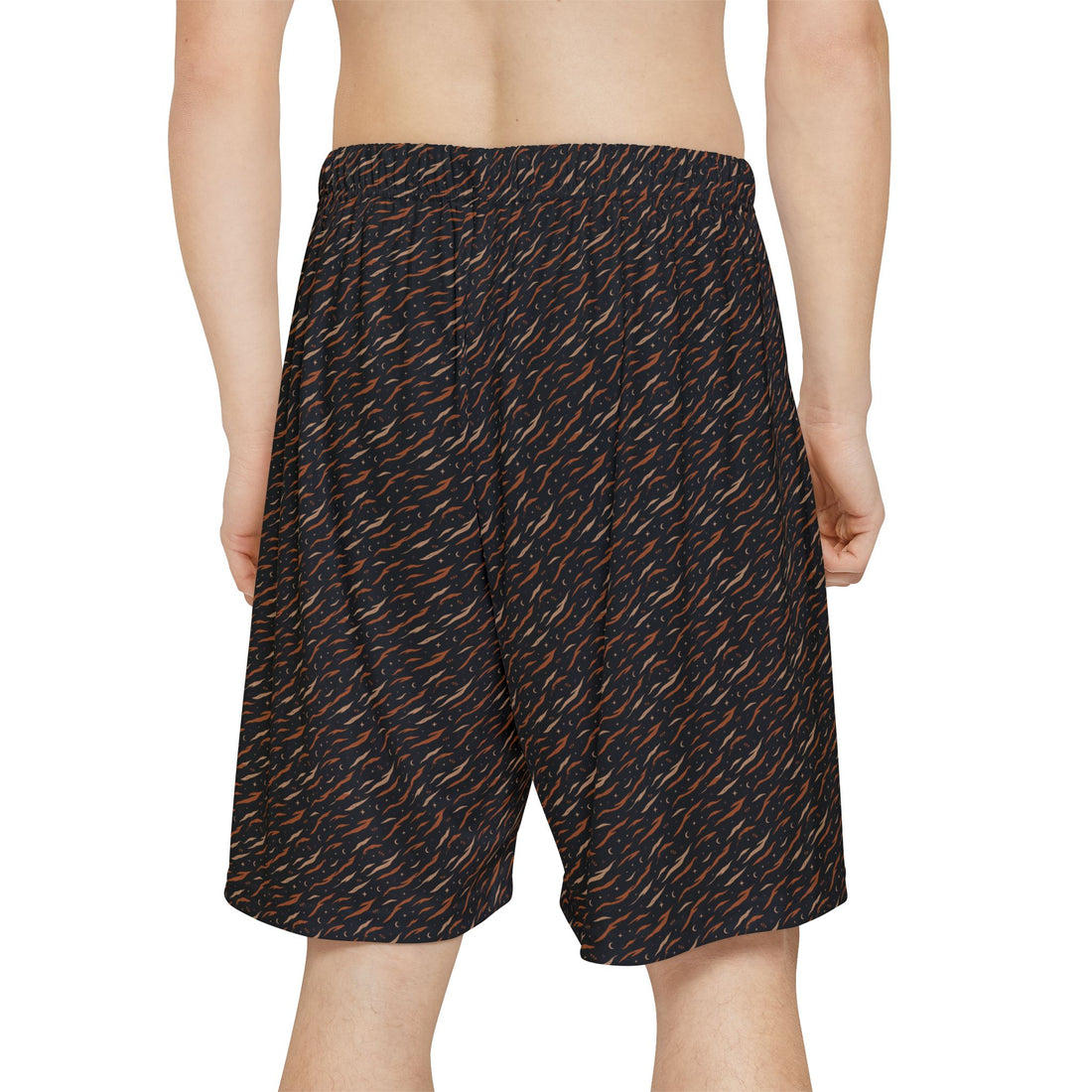 Tiger Stripe Statement Sports Shorts | KUVOQ