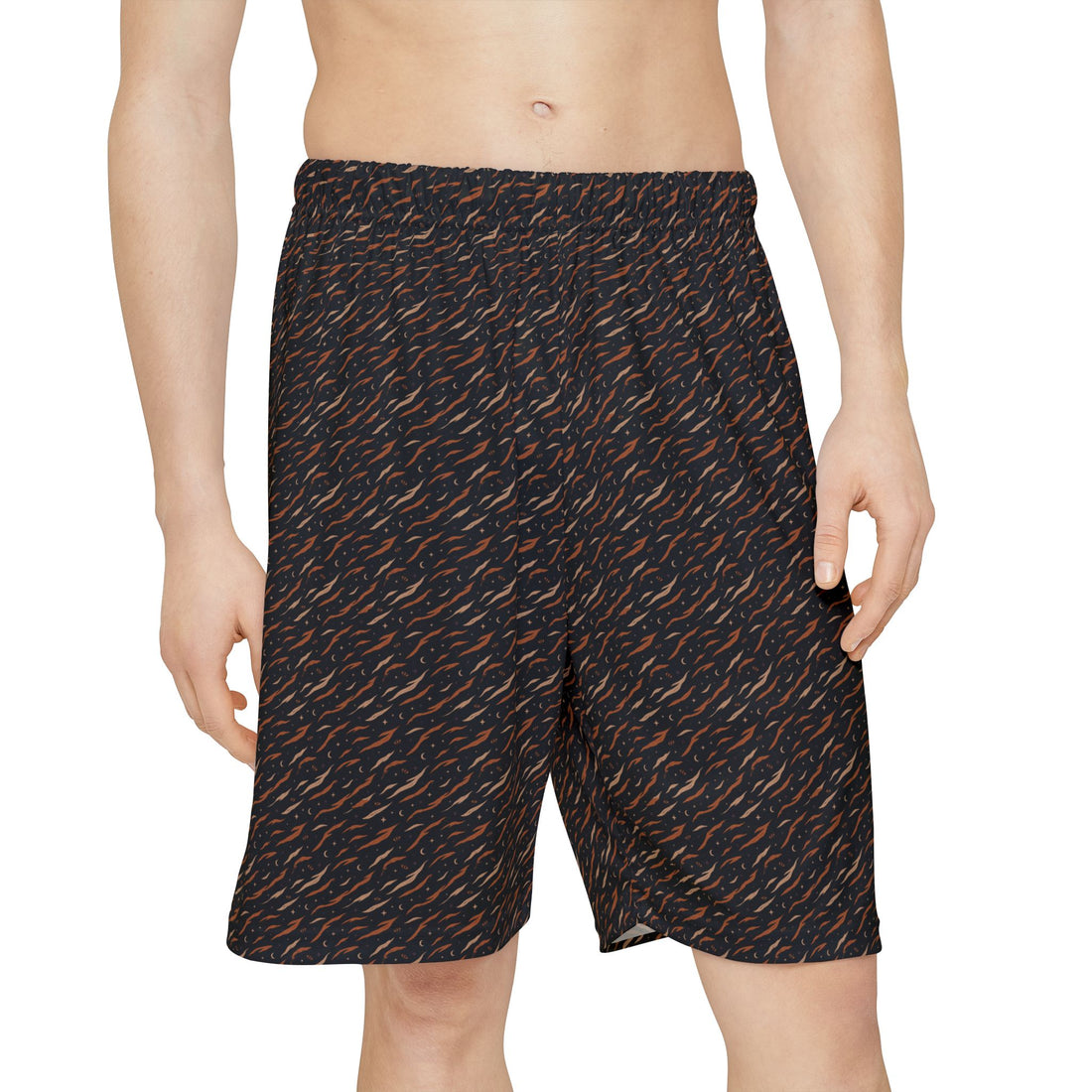 Tiger Stripe Statement Sports Shorts | KUVOQ