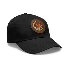 Kuvoq® Crescent Tiger Leather-Patch Dad Hat
