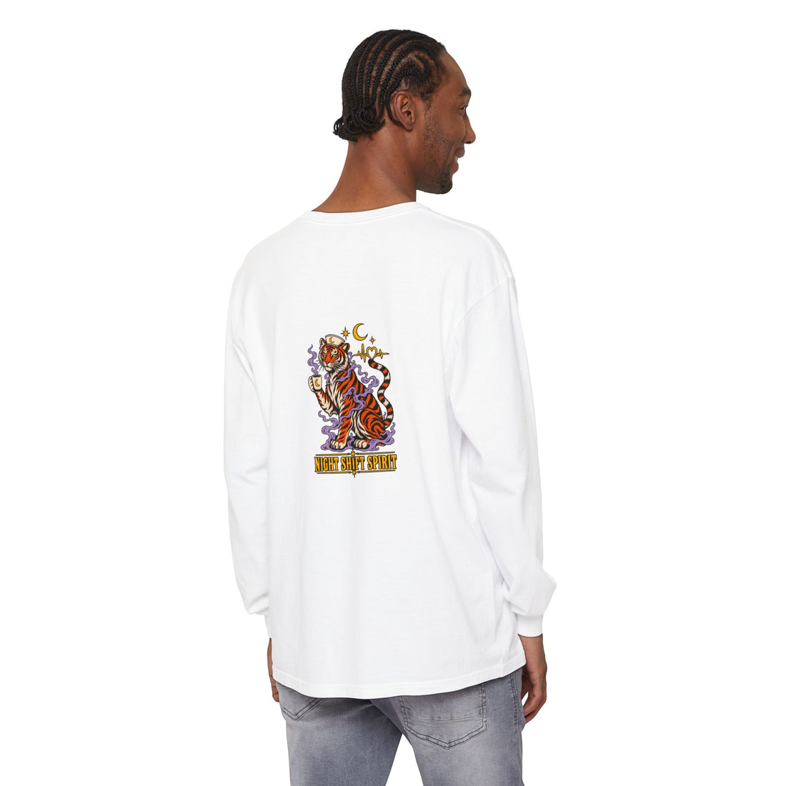 Night Shift Spirit Garment-Dyed Long Sleeve | KUVOQ