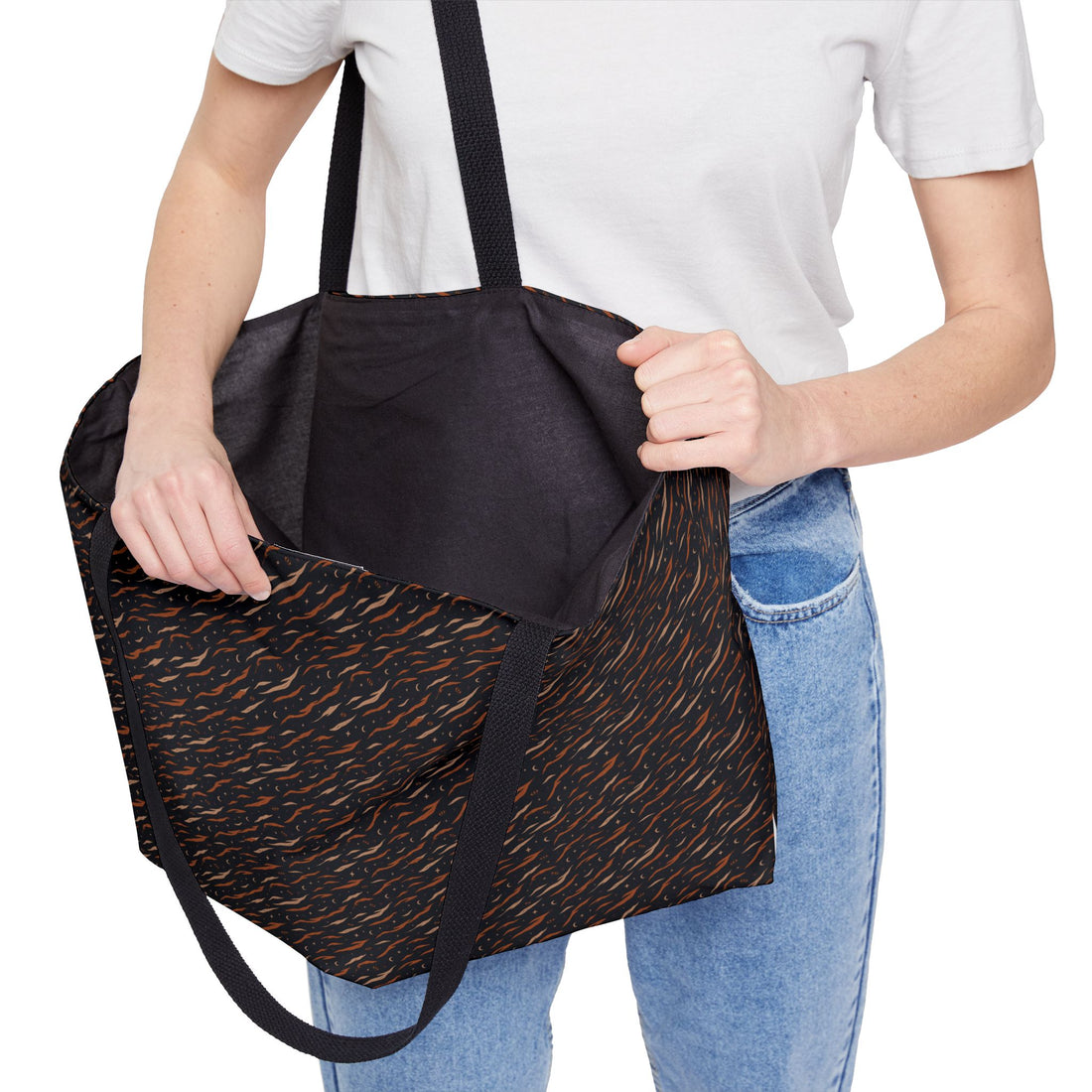 Tiger Stripe After Dark Weekender Tote | KUVOQ