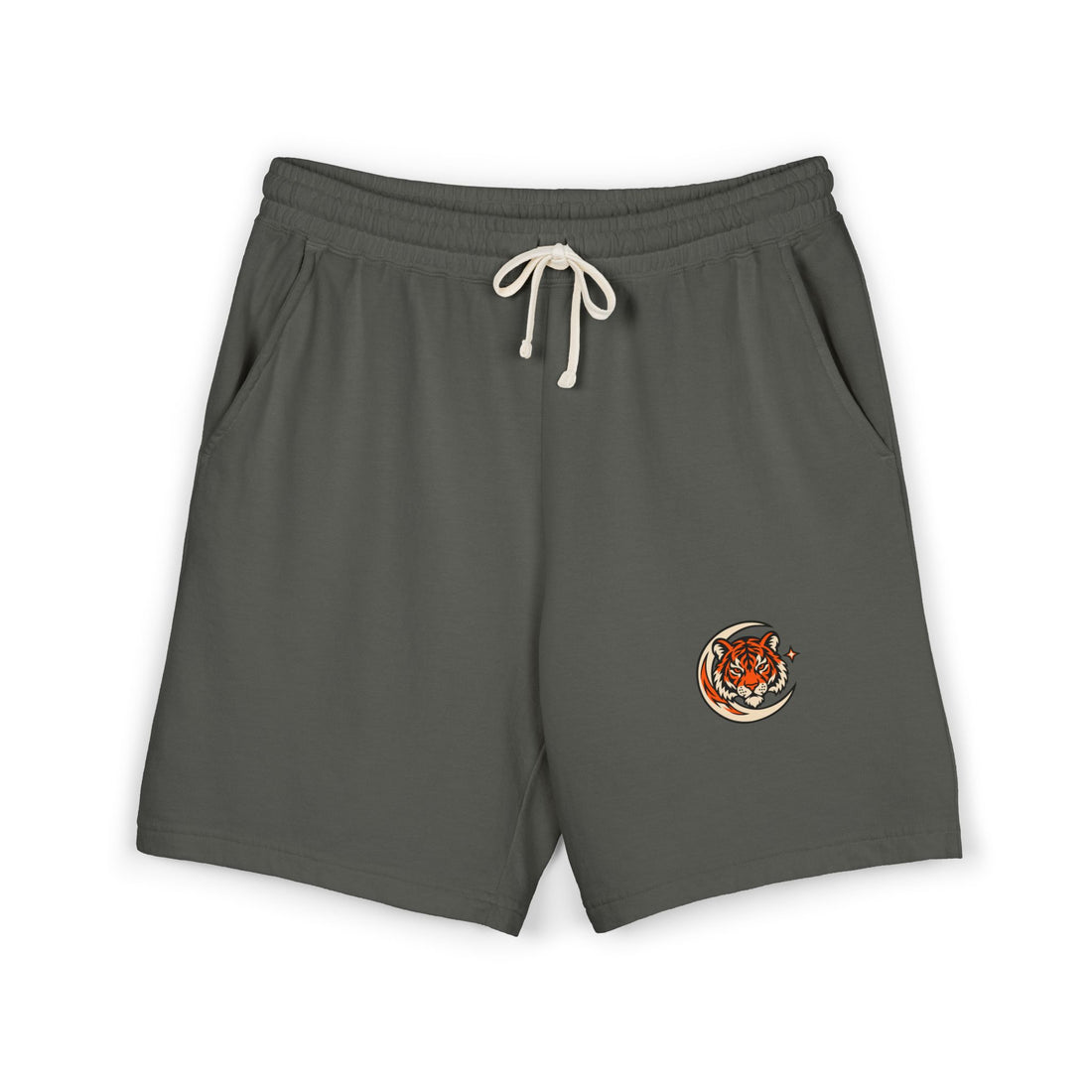 Crescent Tiger Garment-Dyed Sweatshort | KUVOQ
