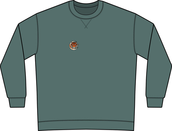 Midnight Reading Club Garment-Dyed Crewneck | 4-Point Print