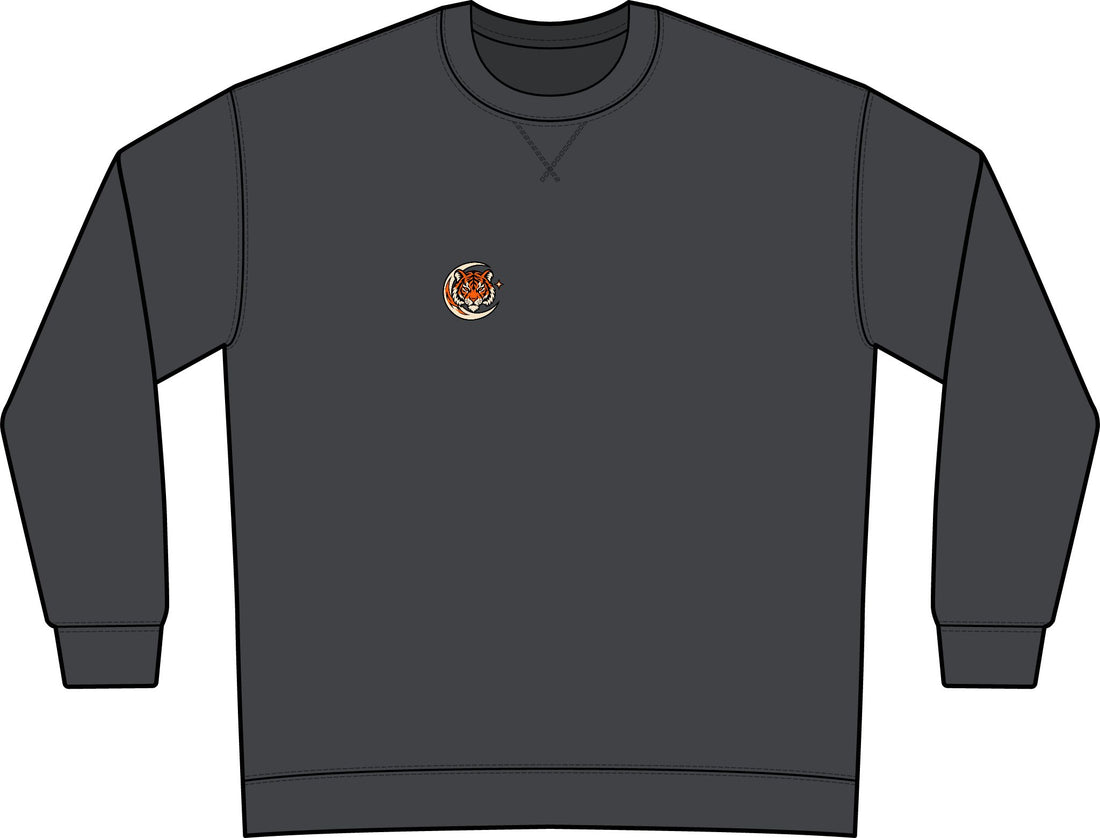 Midnight Reading Club Garment-Dyed Crewneck | 4-Point Print
