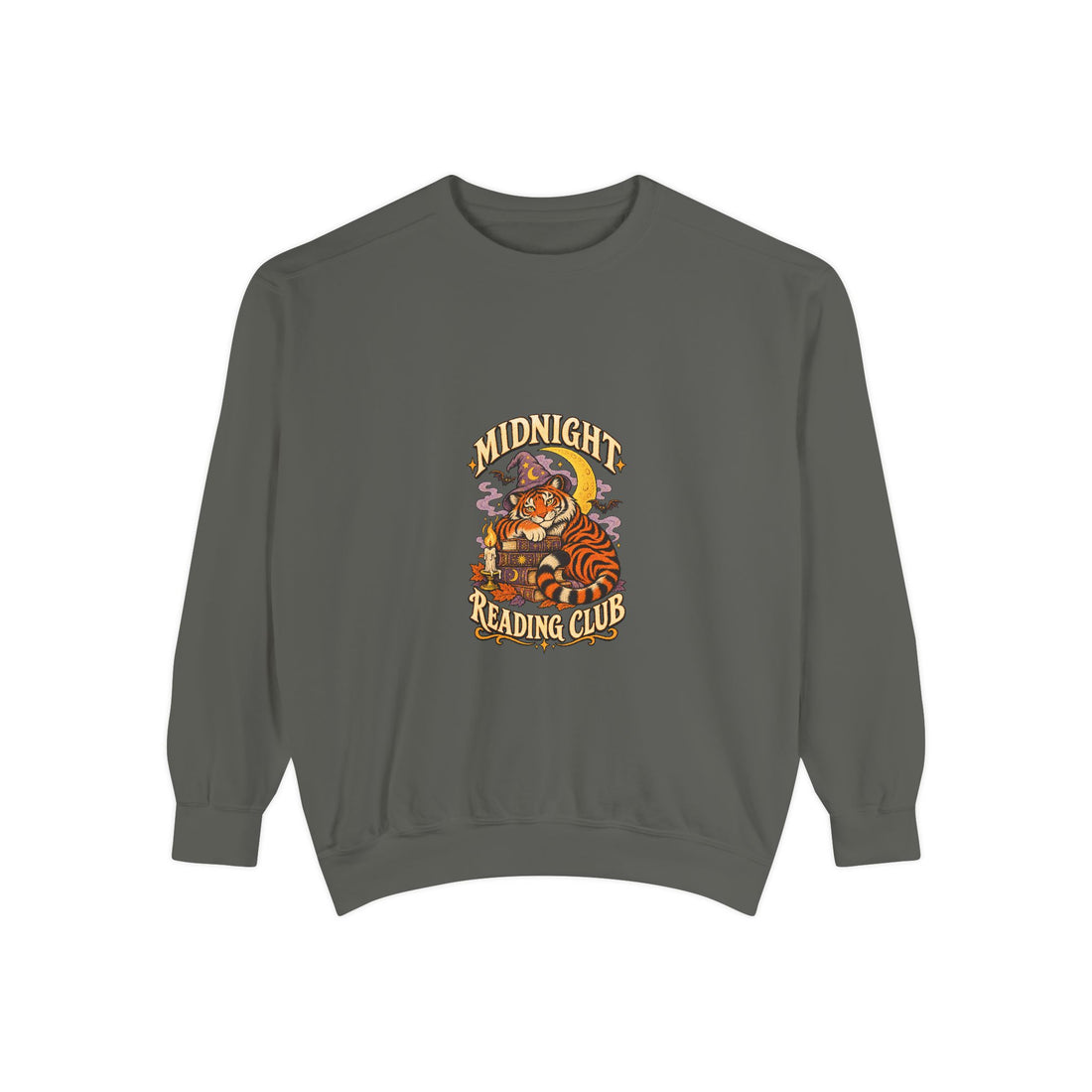 Midnight Reading Club Garment-Dyed Crewneck | KUVOQ