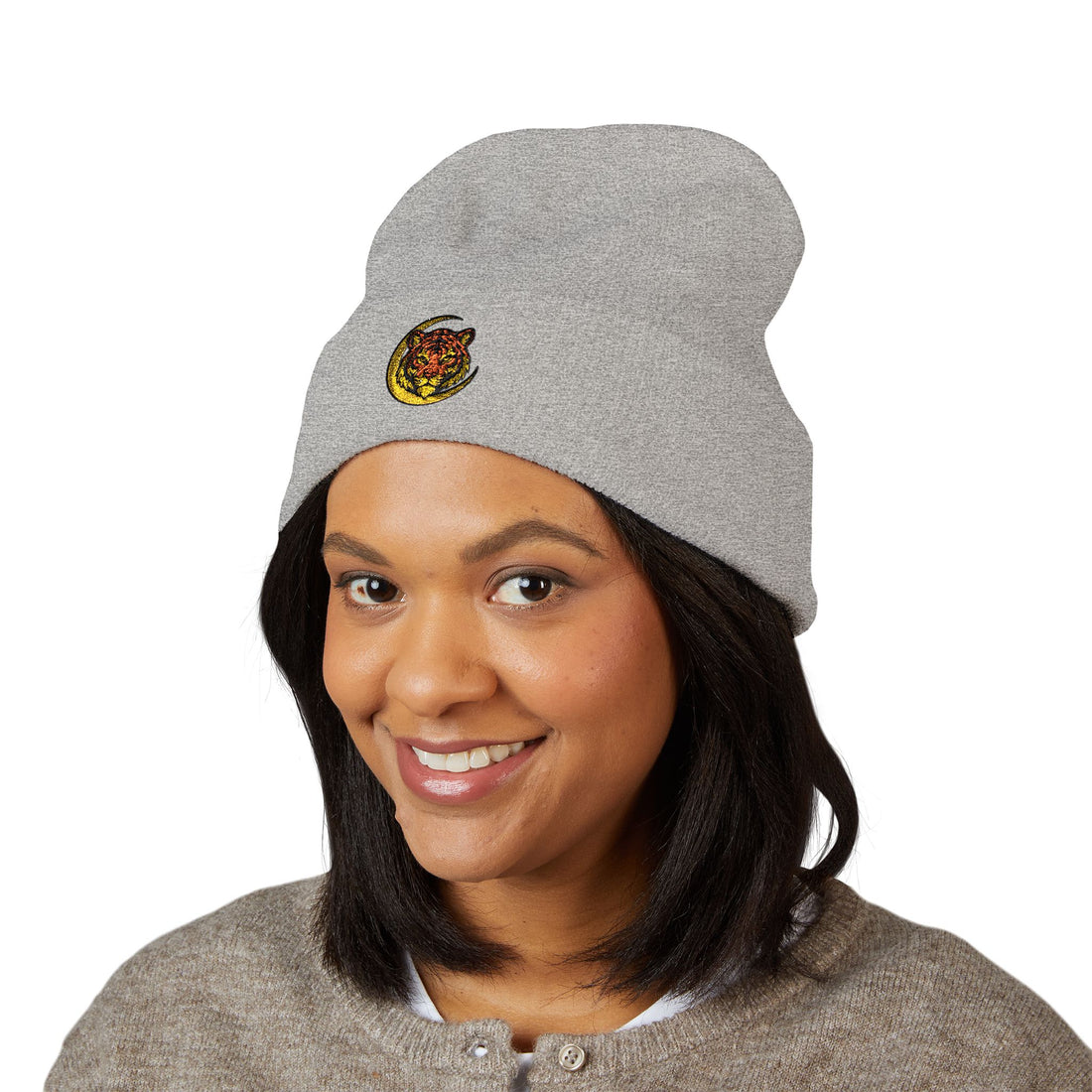 Night Watch Crescent Tiger Cuffed Beanie | KUVOQ